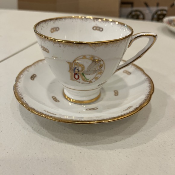 Royal Stafford Other - Royal Stafford Bone China England Tea Cup & Saucer Rebekah Lodge Antique Rare